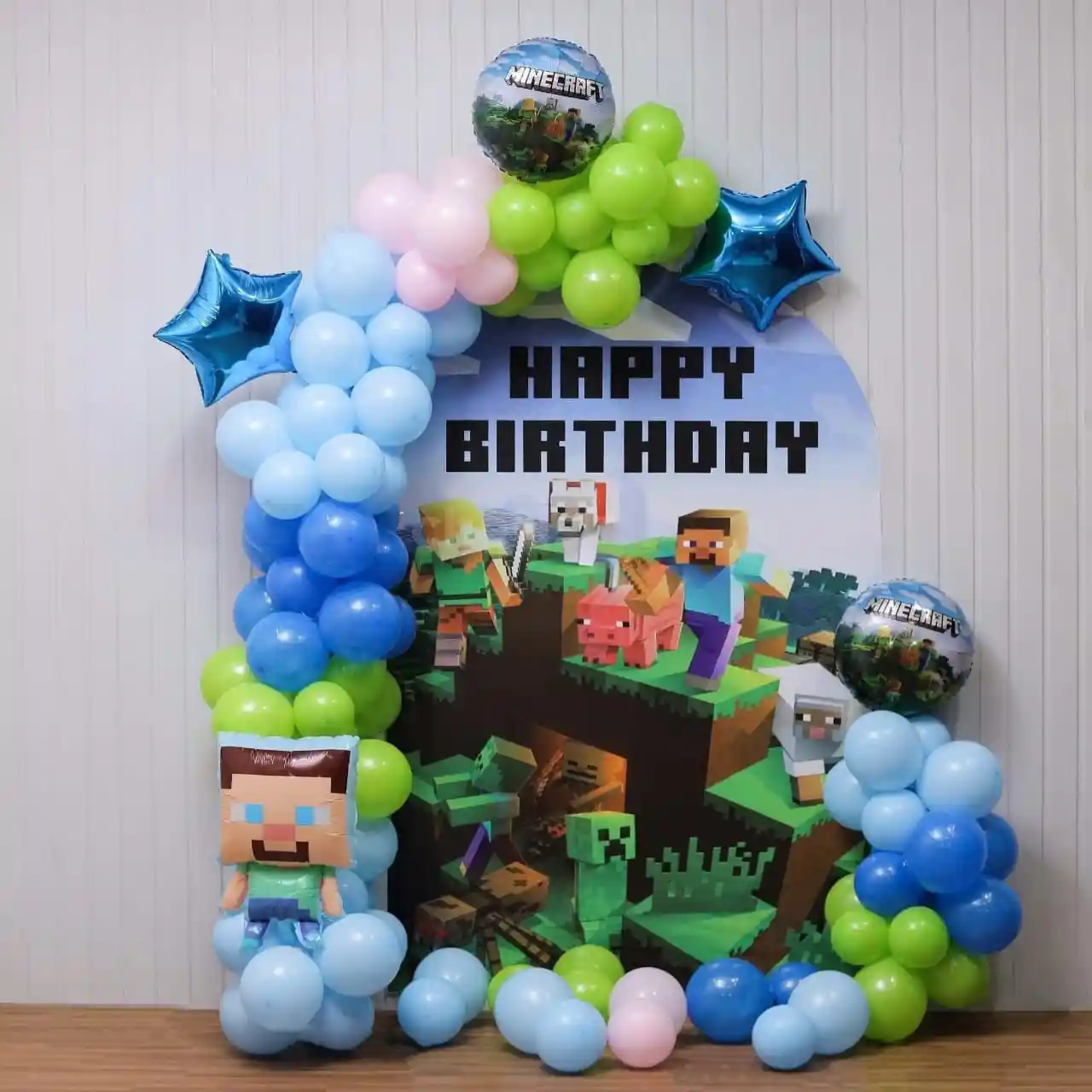 Minecraft Kids Birthday Zone Decor